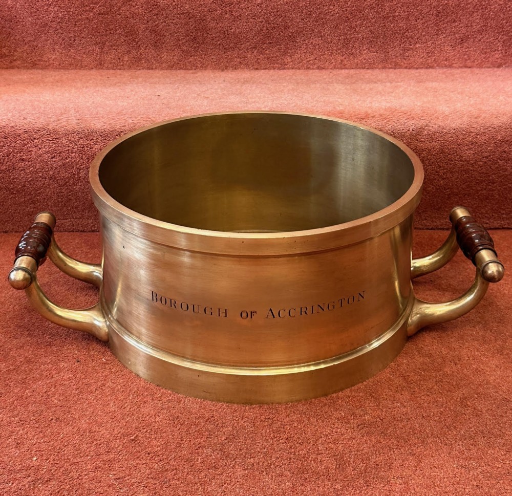 Solid bronze Half-Bushel imperial measure for the Borough of Accrington, Lancashire, c.1932