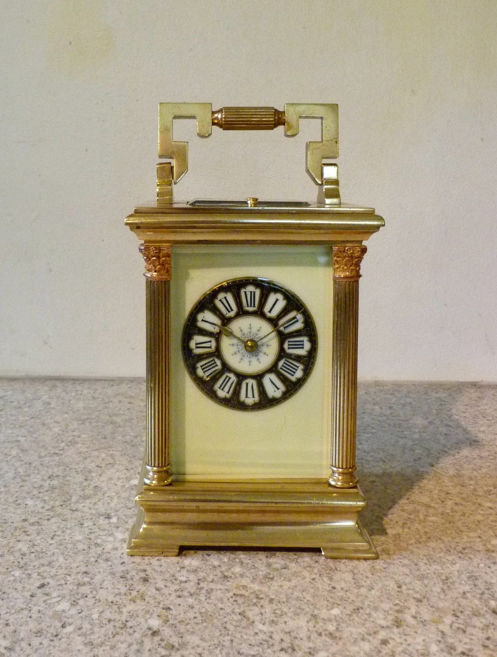 A GOOD DECORATIVE FRENCH REPEATING CARRIAGE CLOCK