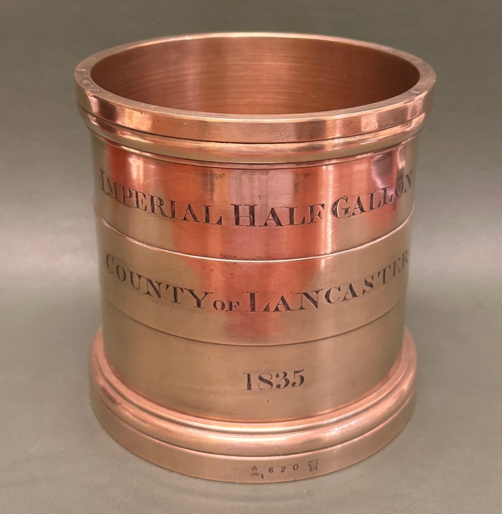 Bronze Imperial Half-Gallon Measure, 1835, County of Lancaster
