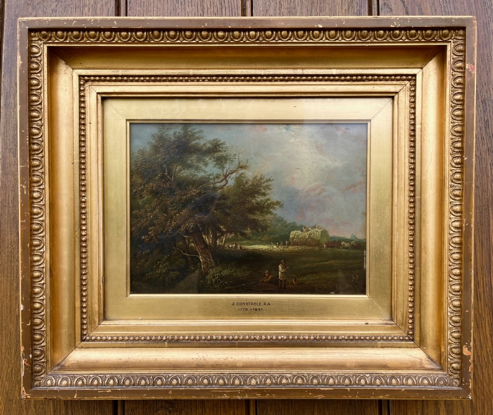 OIL ON PANEL: ENGLISH RURAL LANDSCAPE View III