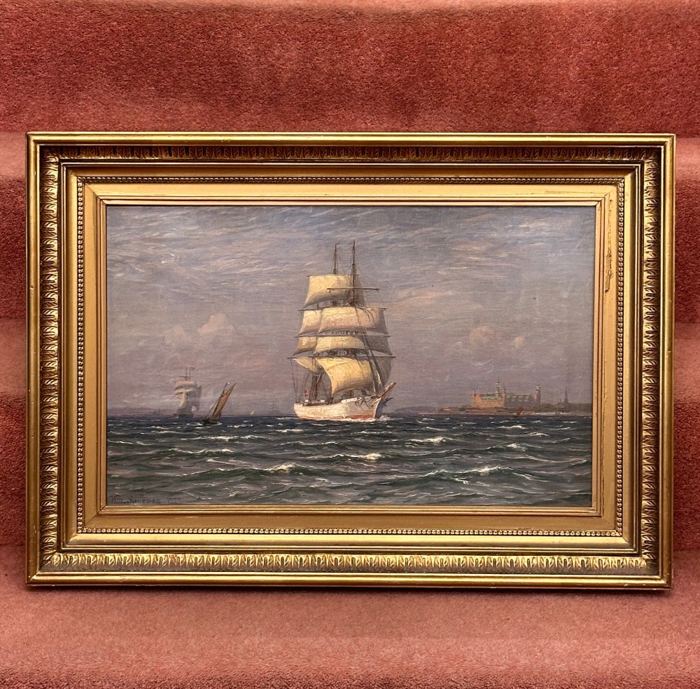 Marine Oil Painting on Canvas, 