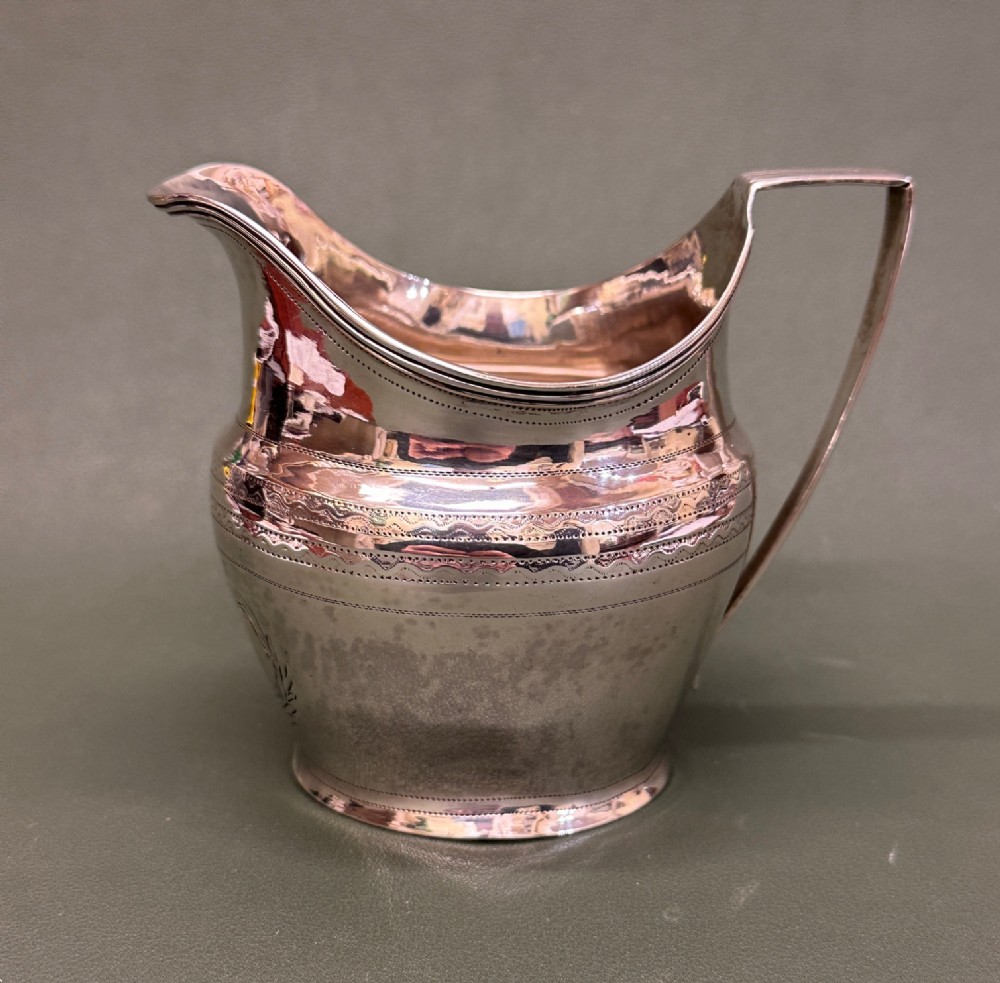 George III hallmarked silver Cream Jug, London 1806