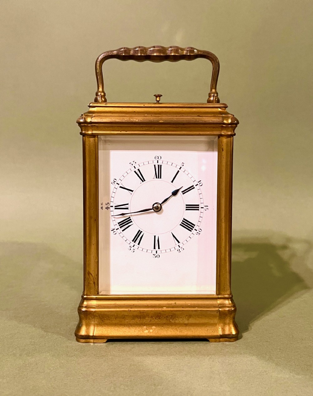 FINE FRENCH CARRIAGE CLOCK BY HENRI JACOT