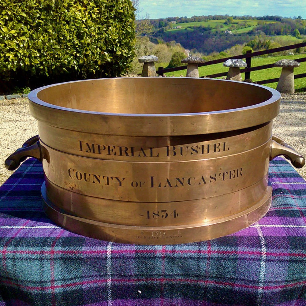 RARE WILLIAM IV BRONZE BUSHEL MEASURE