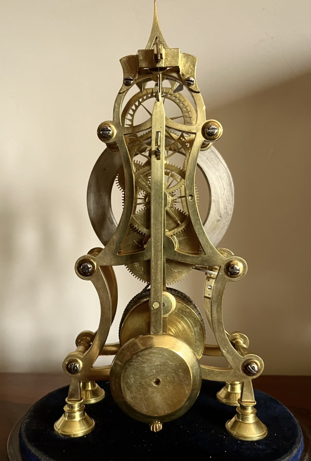 A PRETTY ENGLISH SKELETON CLOCK View II