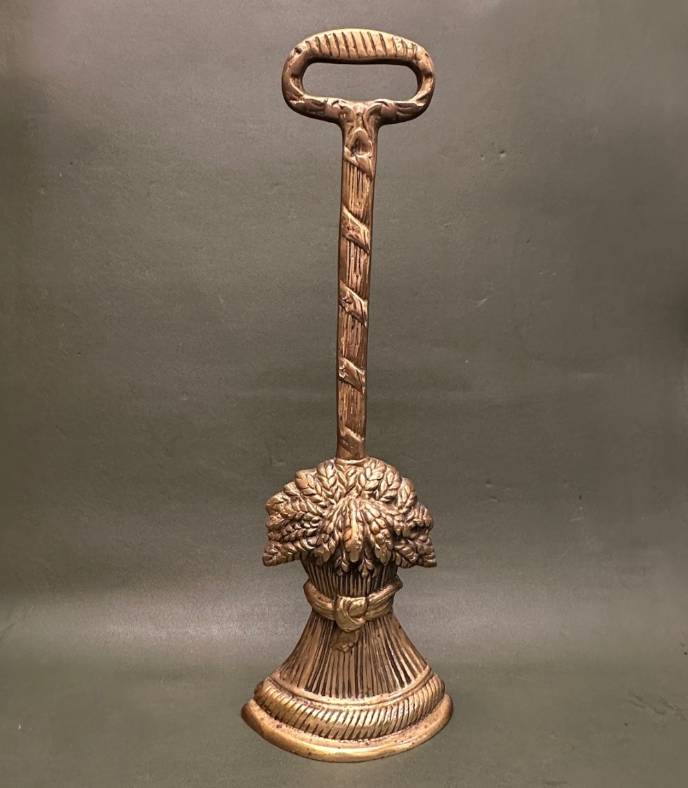 George III Brass Door Stop in the form of a Wheatsheaf