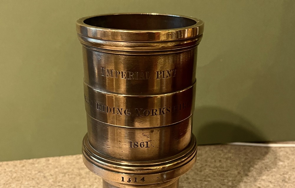 SET OF 7 BRONZE MEASURES DATED 1861 View VI