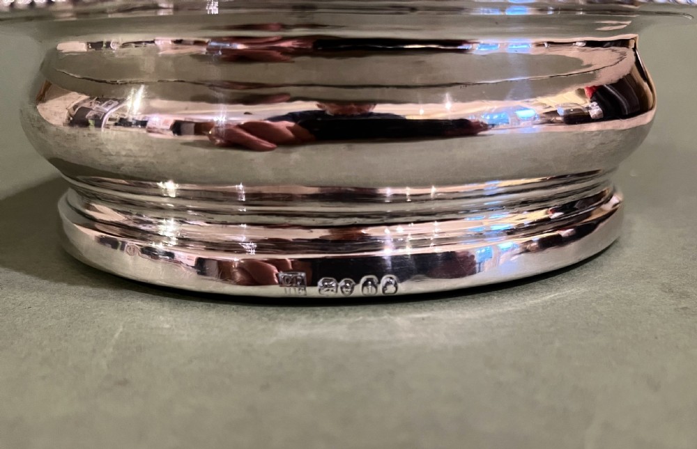 A GOOD GEORGE IVTH SILVER WINE COASTER View IV