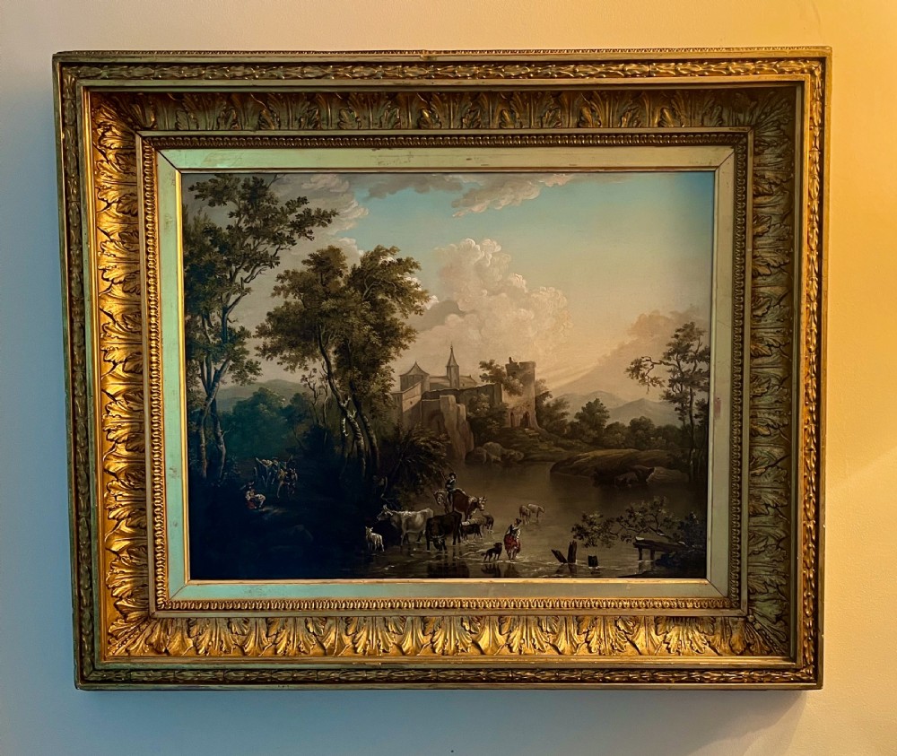 17th CENTURY (?) DUTCH LANDSCAPE OIL ON PANEL