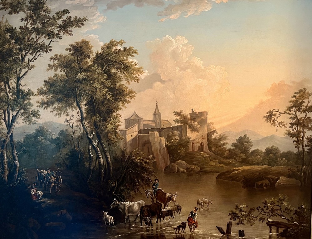 17th CENTURY (?) DUTCH LANDSCAPE OIL ON PANEL View II