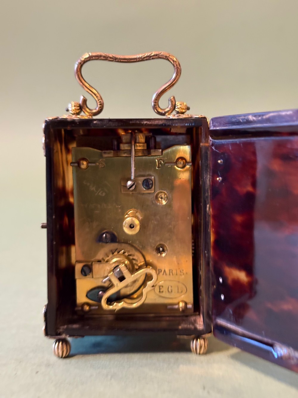 A CHARMING GOLD-MOUNTED MINIATURE 