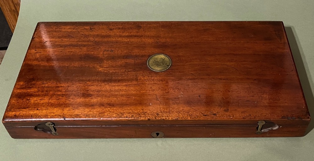 FINE CASED PAIR OF FLINTLOCK PISTOLS View V