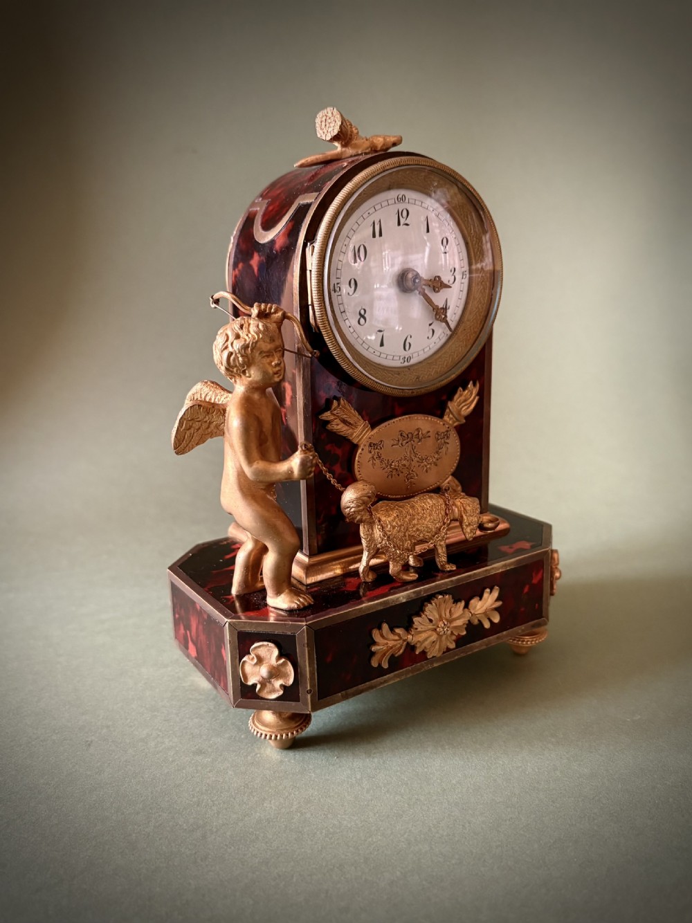 A CHARMING FRENCH SMALL MANTEL CLOCK View III