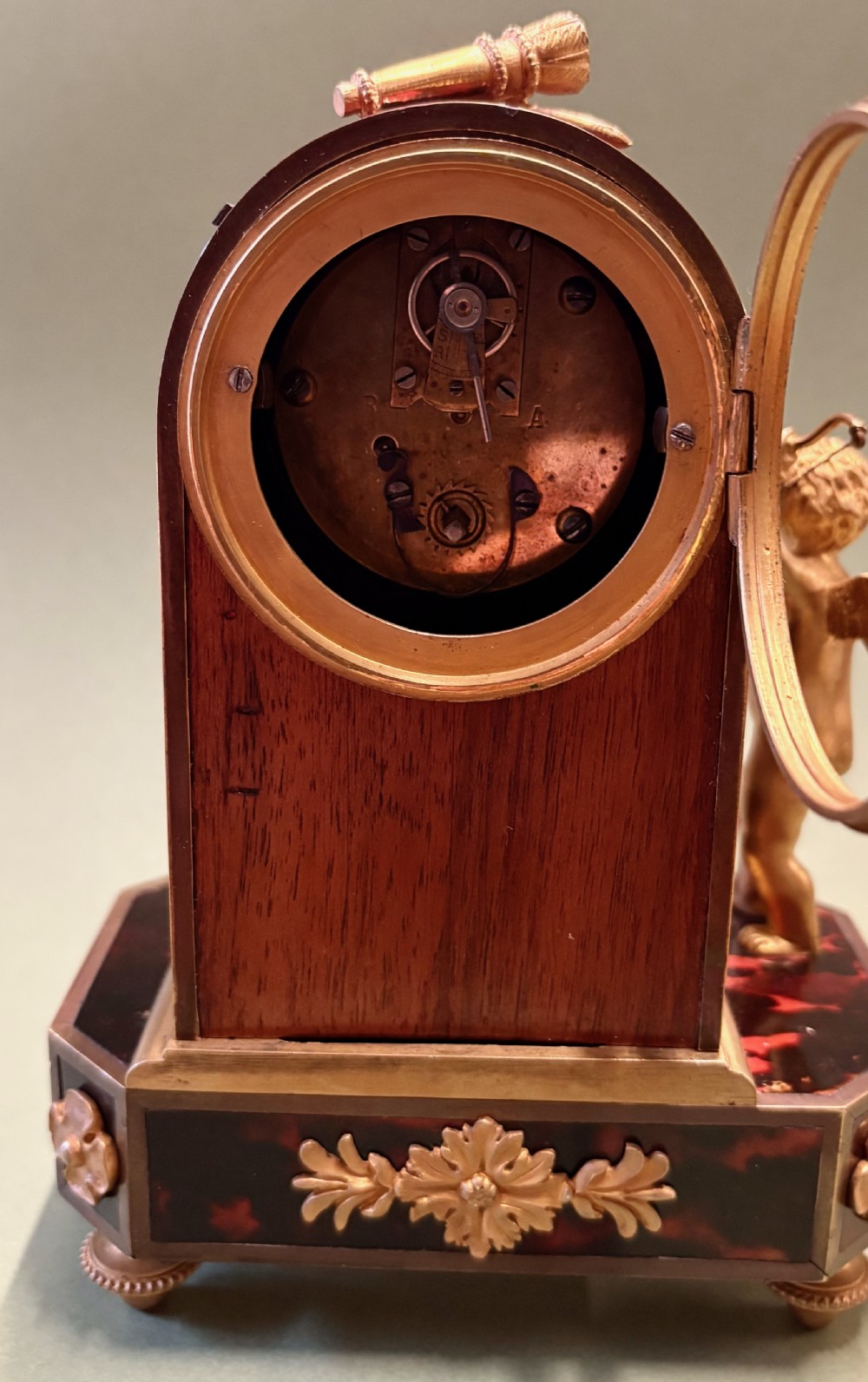 A CHARMING FRENCH SMALL MANTEL CLOCK View V