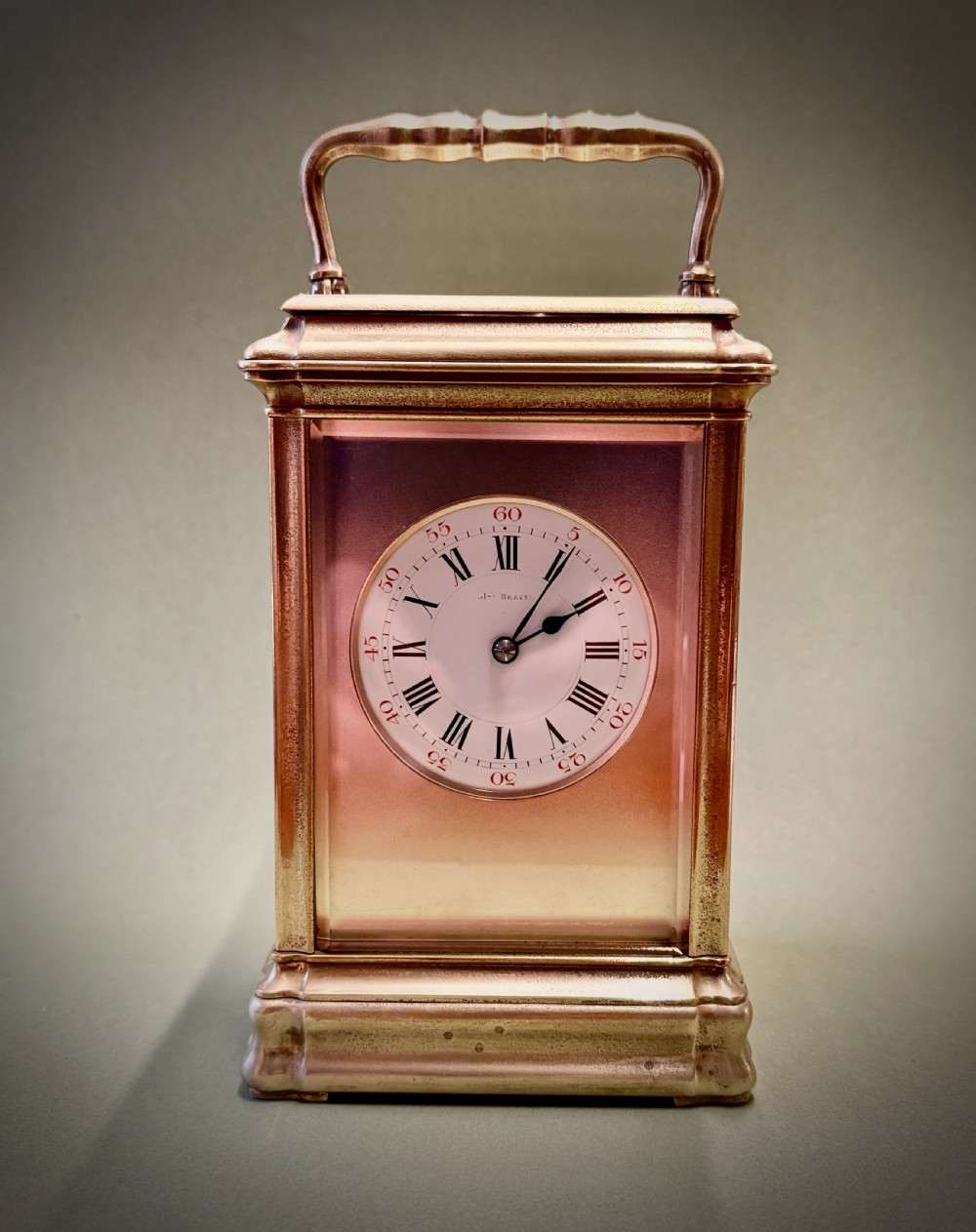LARGE FRENCH 8-DAY CARRIAGE CLOCK View II