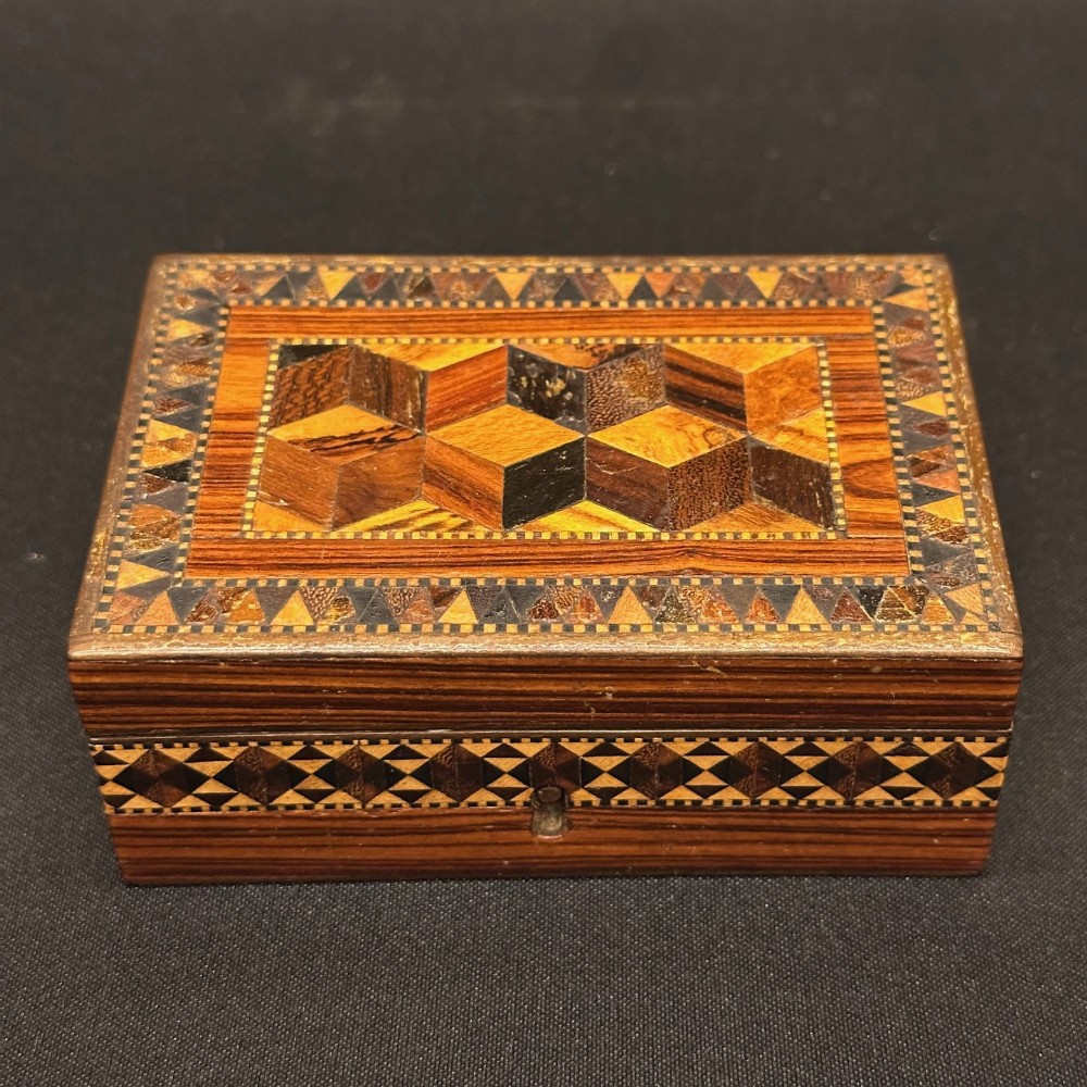 Small Victorian Tunbridge-ware Trinket Box
