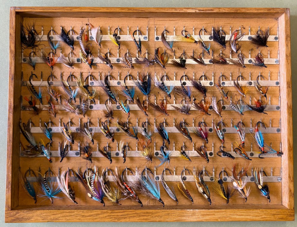 RARE VICTORIAN CABINET OF FISHING FLIES View IV