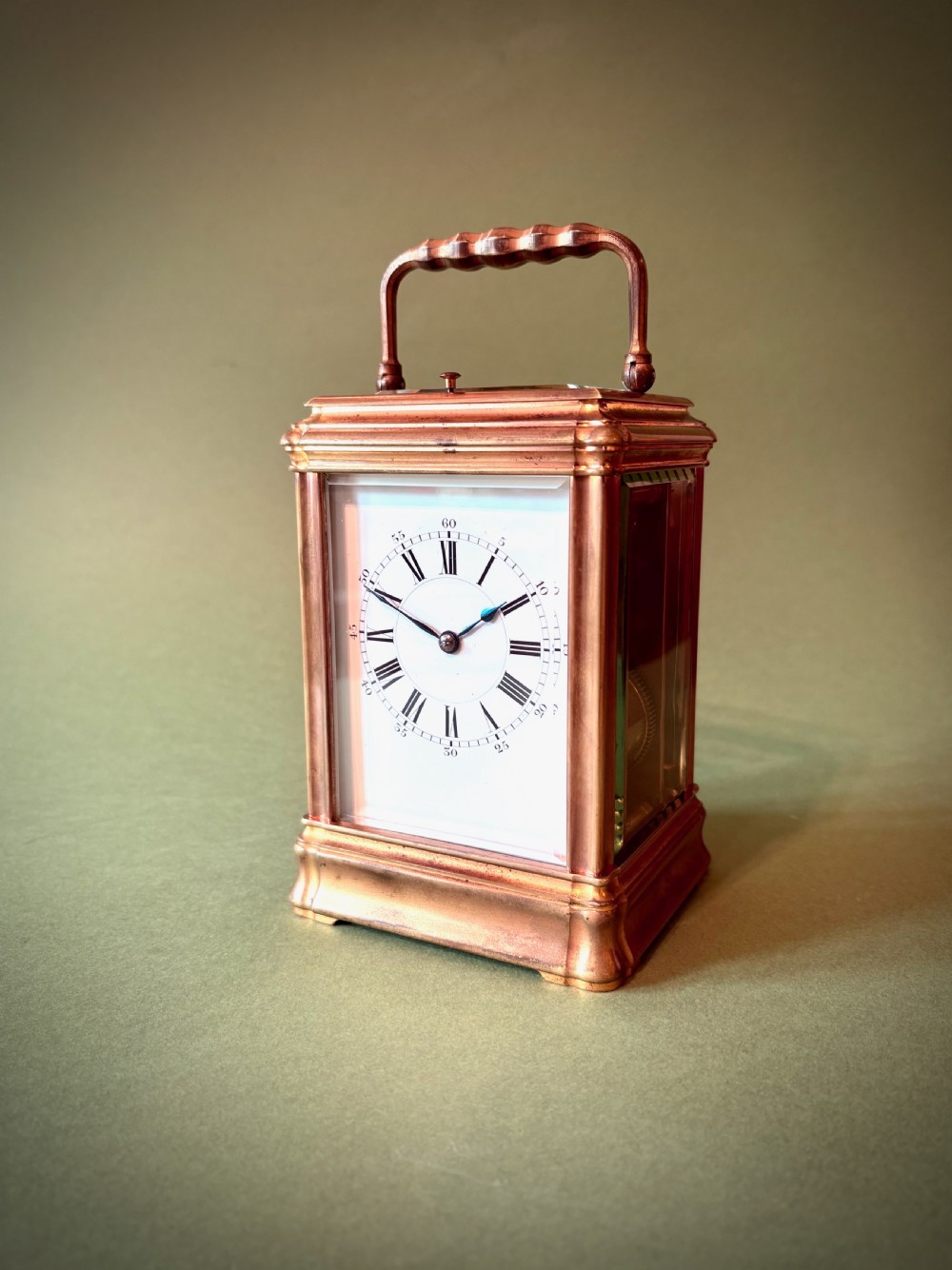 LARGE FRENCH CARRIAGE CLOCK BY JACOT
