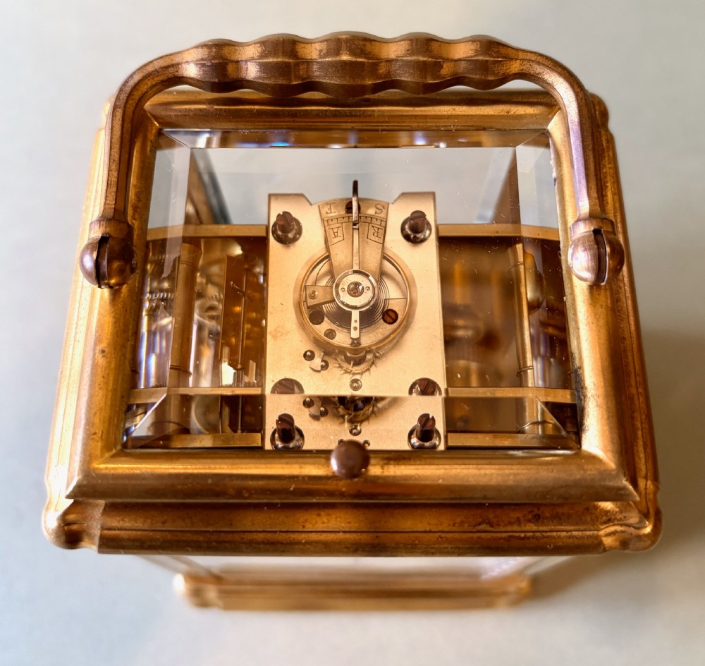 LARGE FRENCH CARRIAGE CLOCK BY JACOT View III