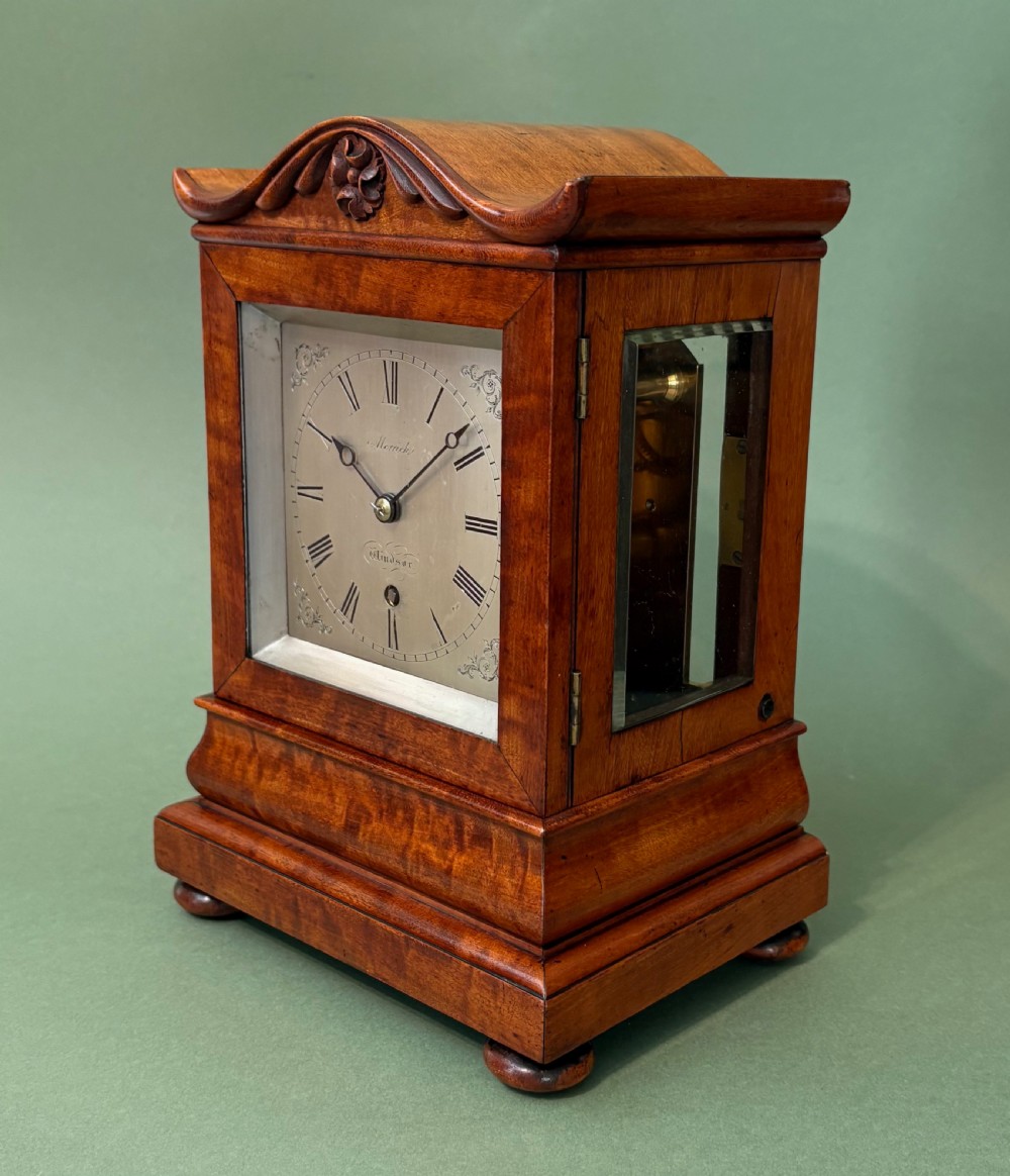 A CHARMING SATINWOOD MANTEL CLOCK View II