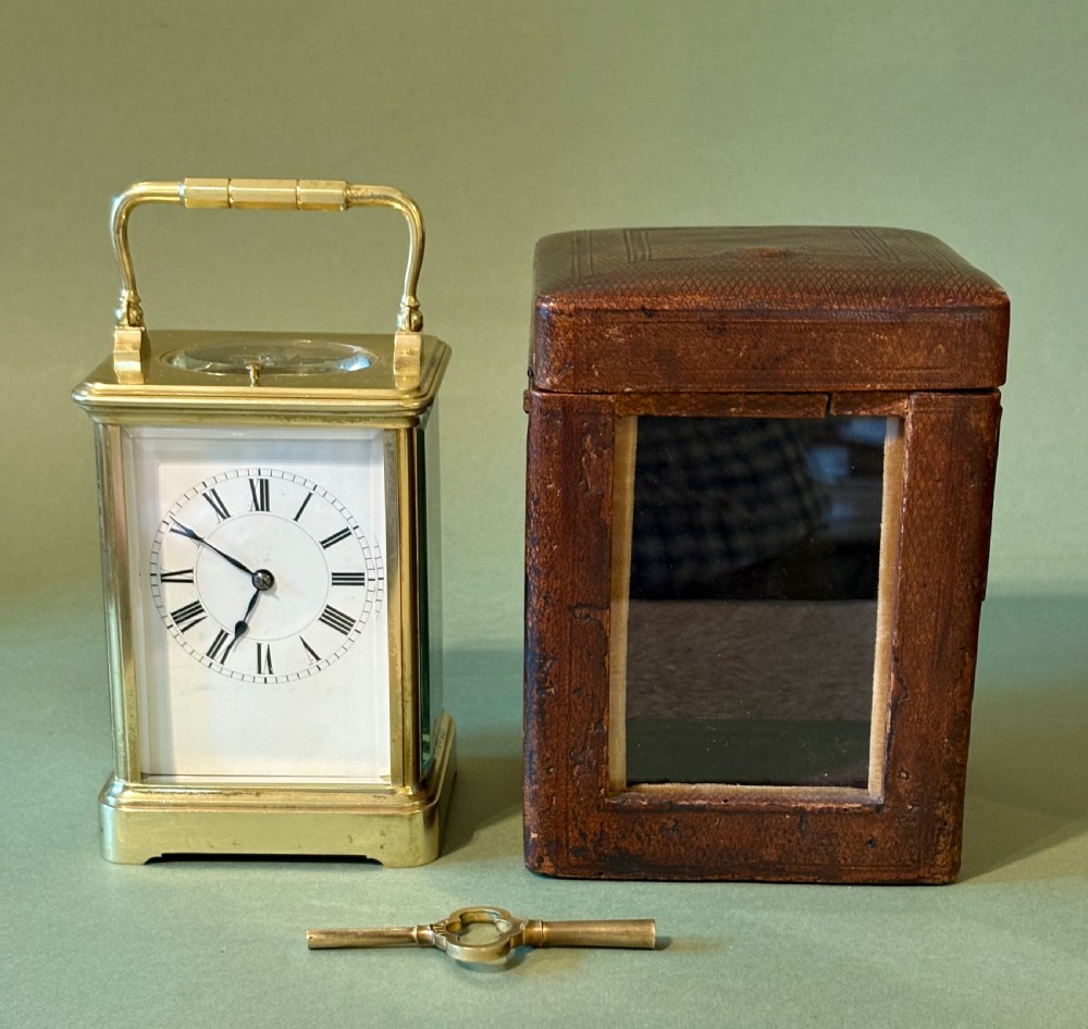 FINE FRENCH CARRIAGE CLOCK BY HENRI JACOT View III