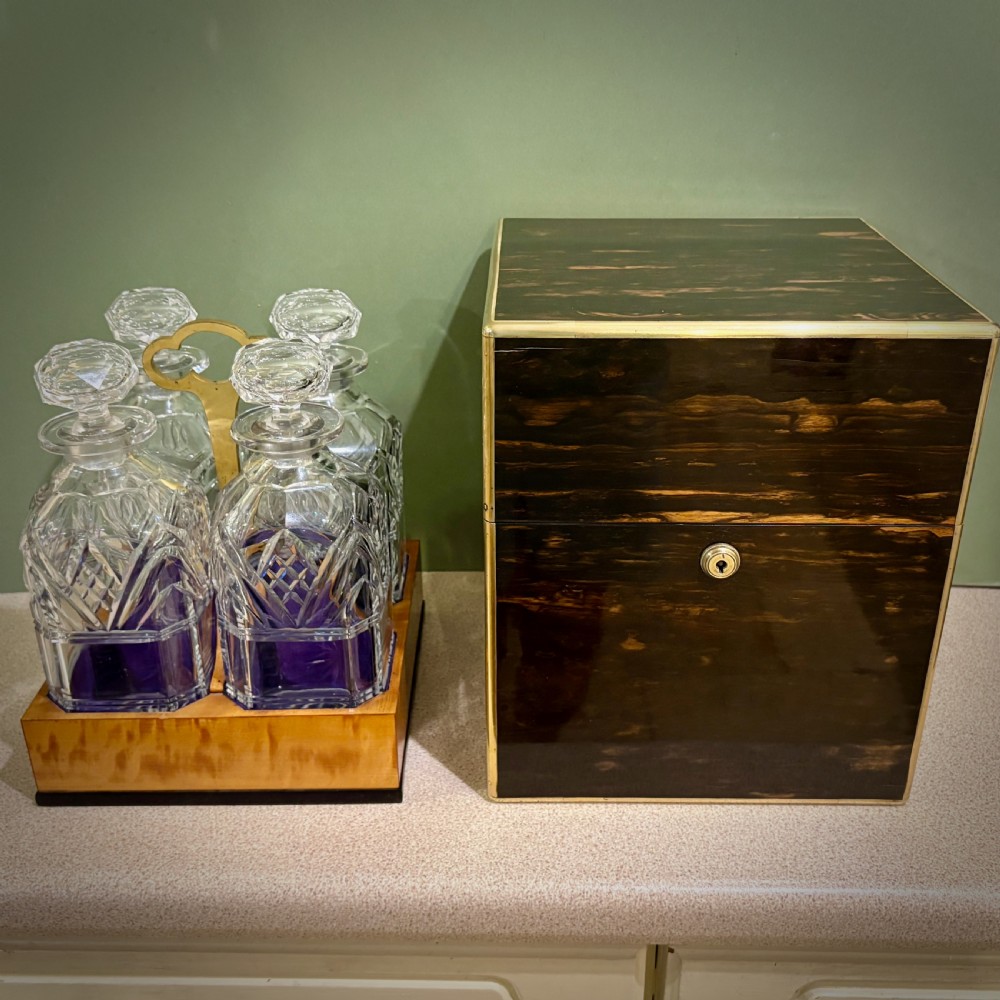 A SUPERB FOUR-DECANTER BOX