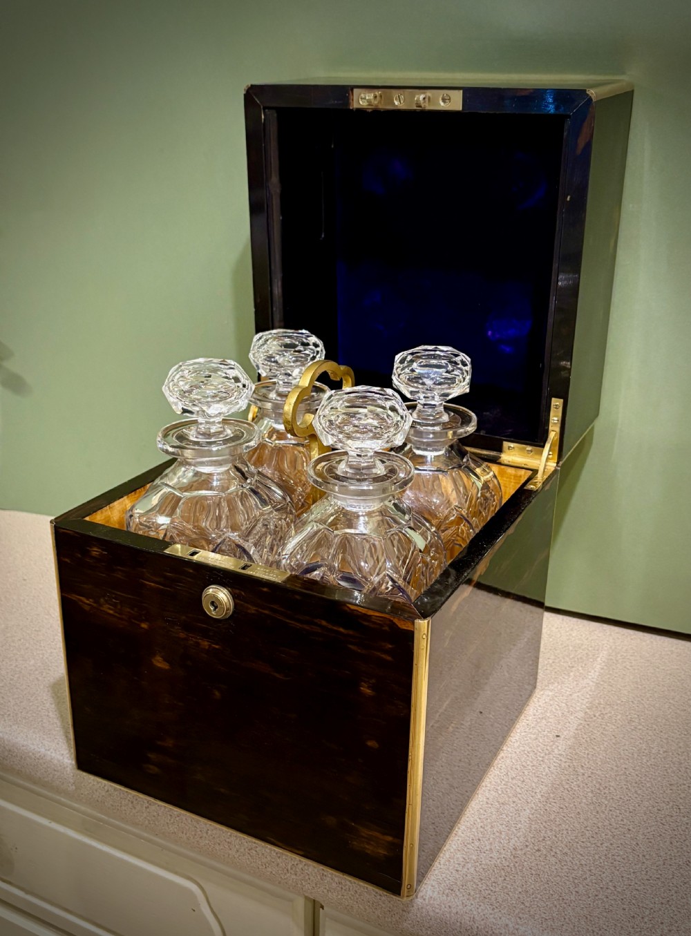 A SUPERB FOUR-DECANTER BOX View III