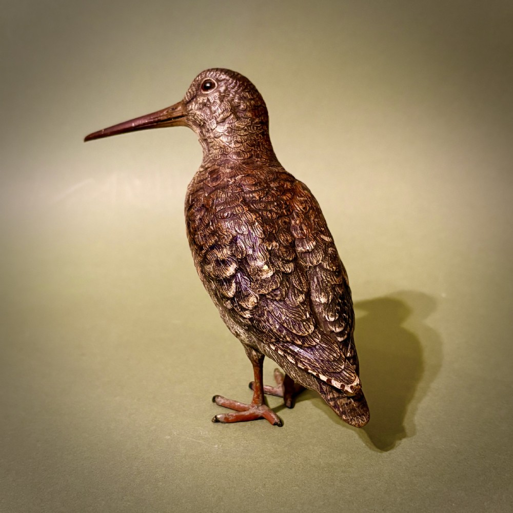 LARGE AUSTRIAN COLD-PAINTED BRONZE SNIPE View III