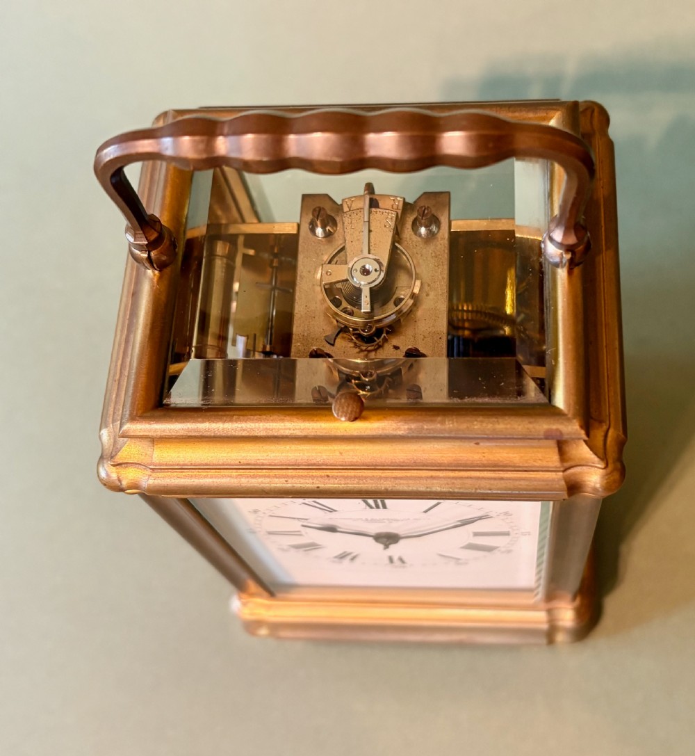 FINE FRENCH CARRIAGE CLOCK BY JACOT View V
