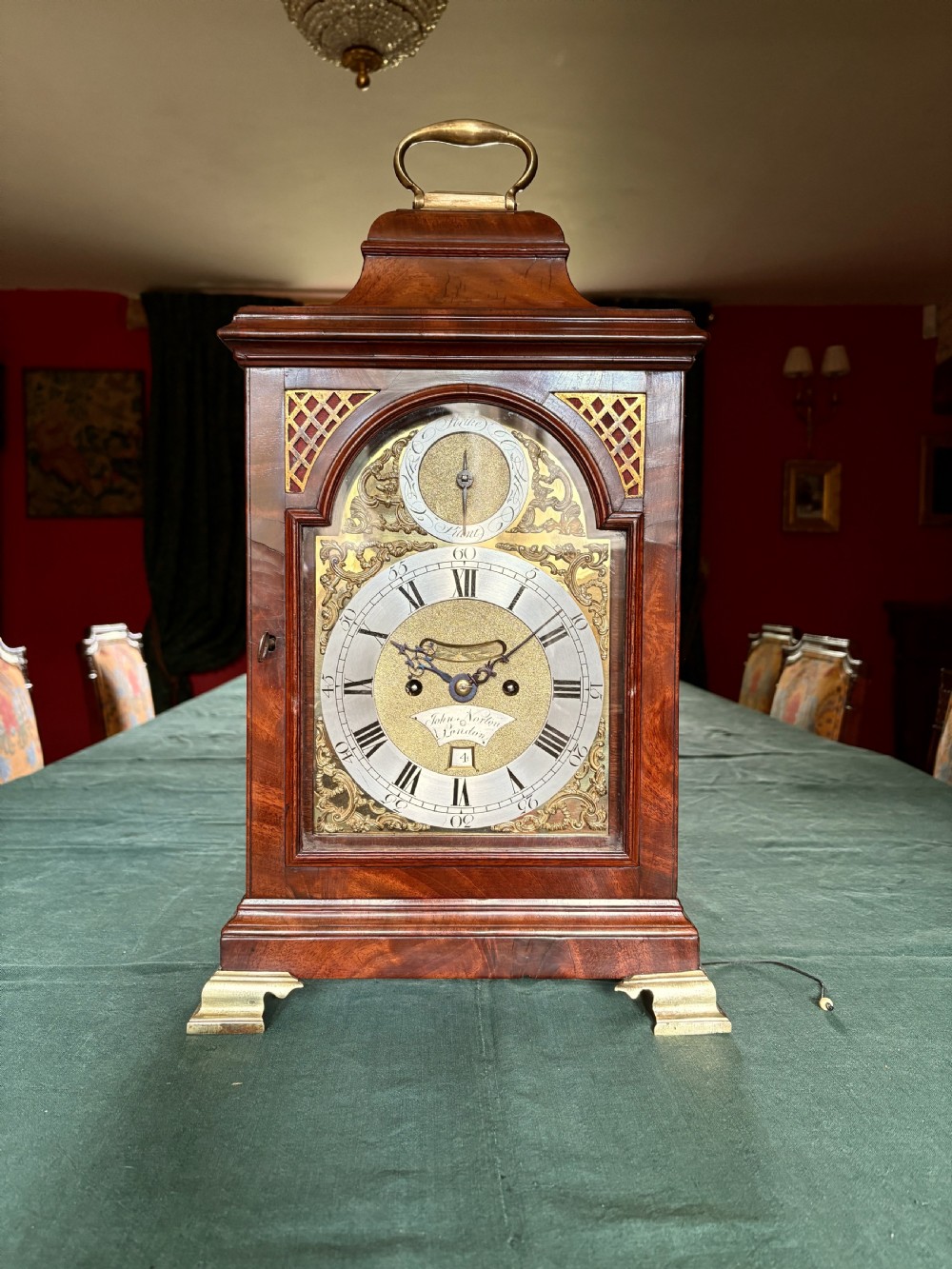 GEORGE III VERGE BRACKET CLOCK View VII