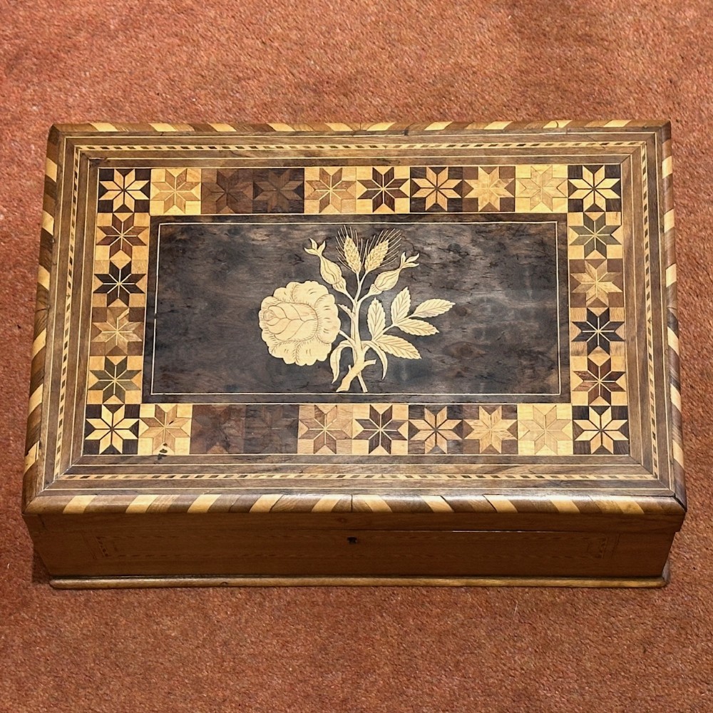 Tunbridge-ware inlaid Box, c.1900