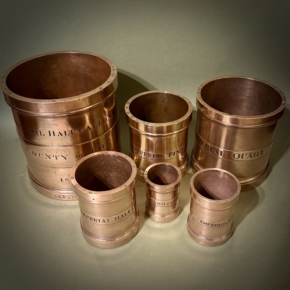 SET OF SIX BRONZE MEASURES DATED 1836 View II