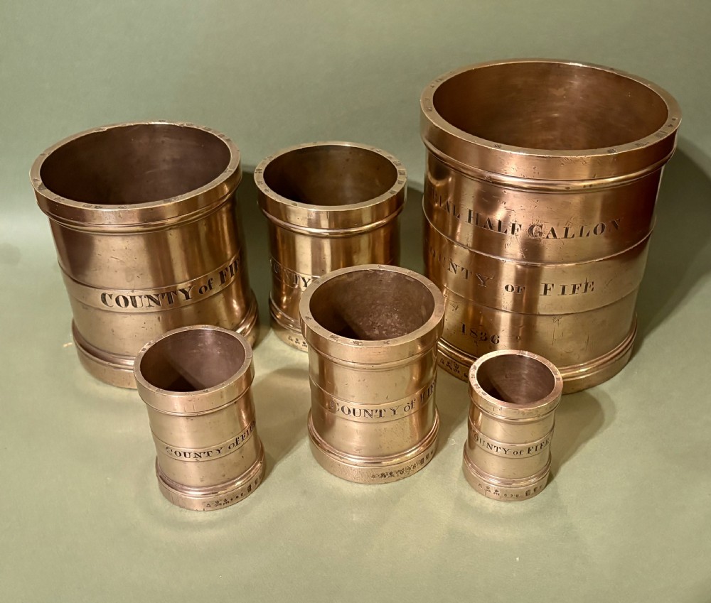 SET OF SIX BRONZE MEASURES DATED 1836 View III