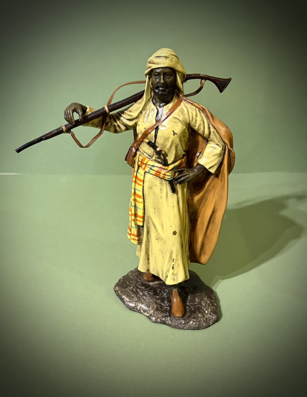 AUSTRIAN COLD-PAINTED BRONZE WARRIOR