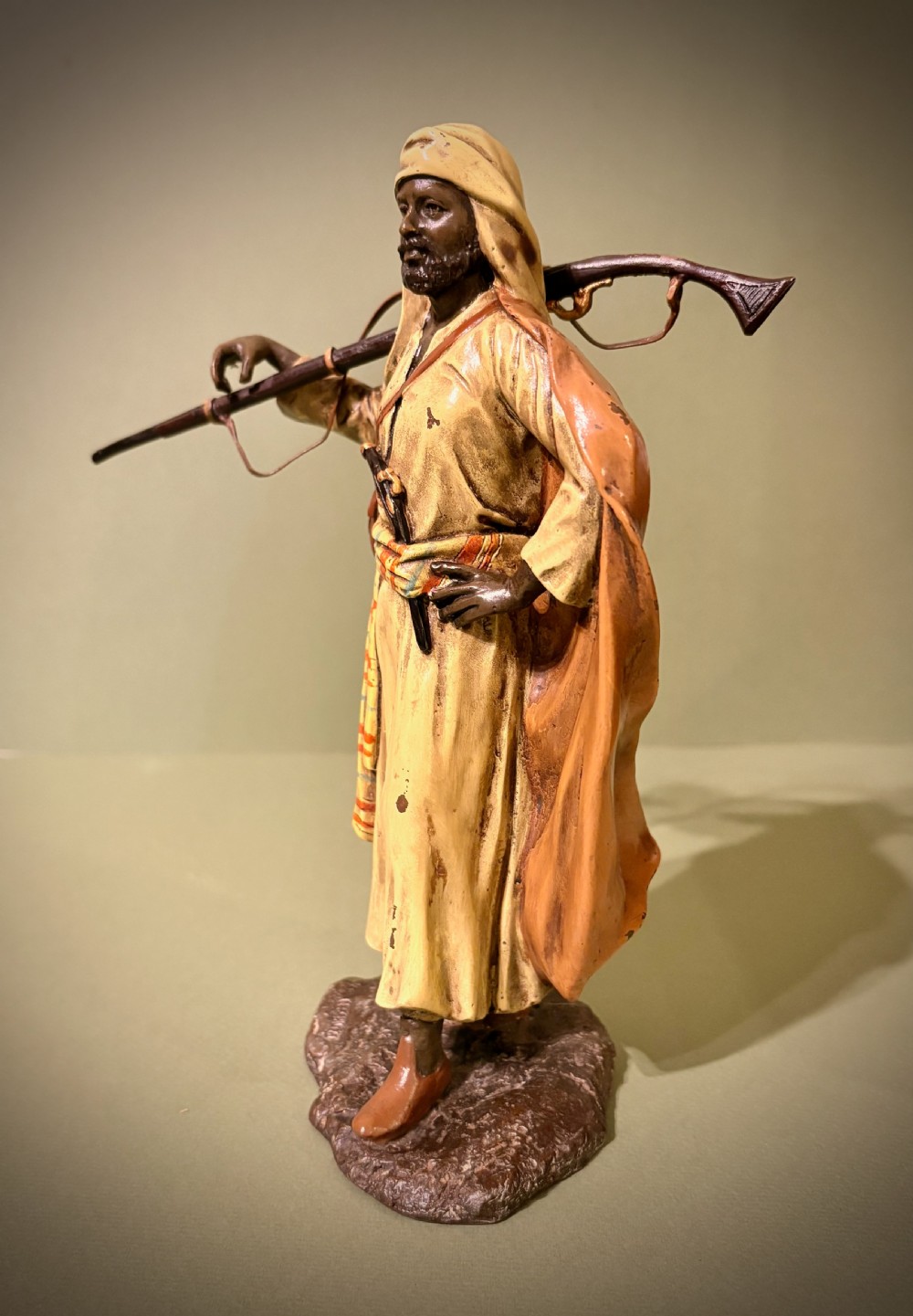 AUSTRIAN COLD-PAINTED BRONZE WARRIOR View II