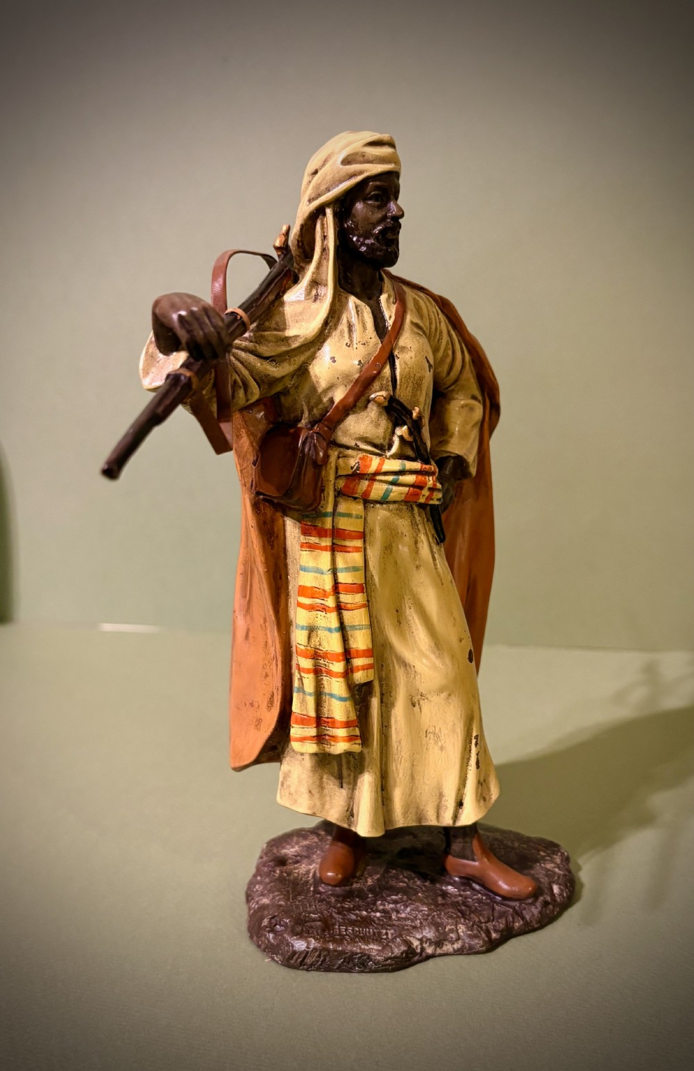 AUSTRIAN COLD-PAINTED BRONZE WARRIOR View III