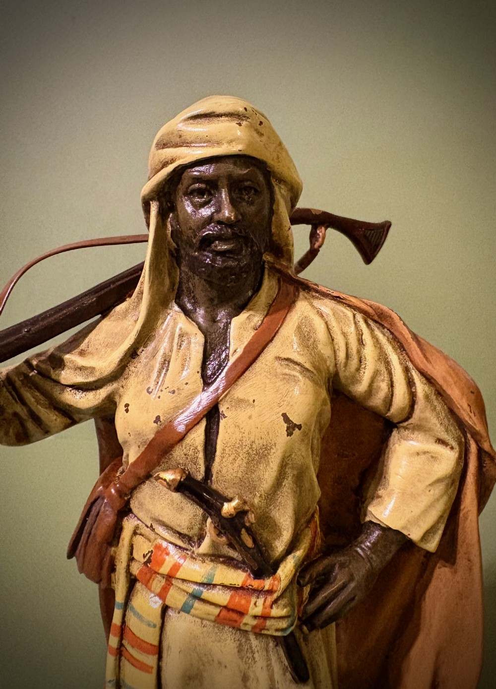 AUSTRIAN COLD-PAINTED BRONZE WARRIOR View IV