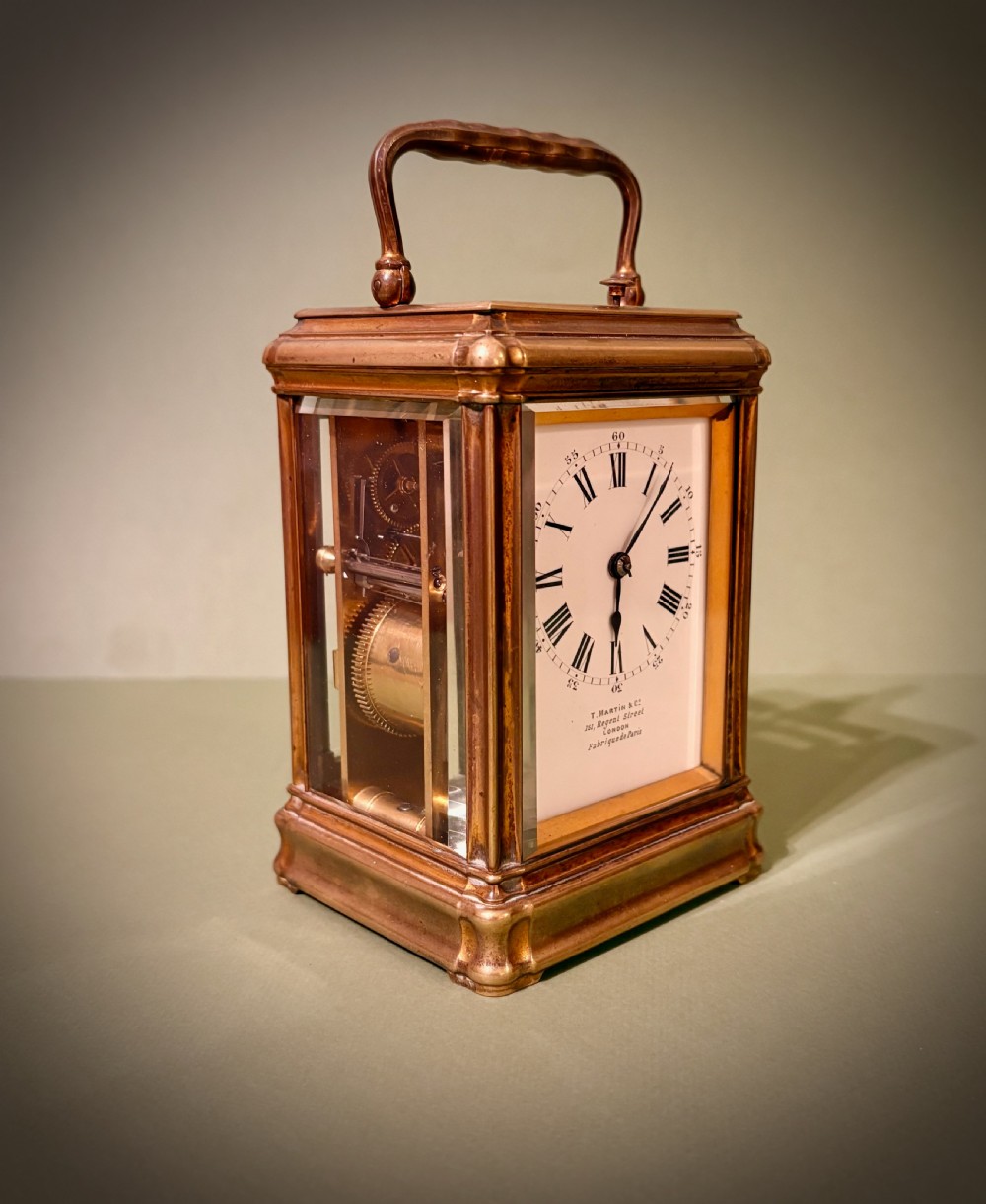DROCOURT: FINE FRENCH REPEATING CARRIAGE CLOCK View IV