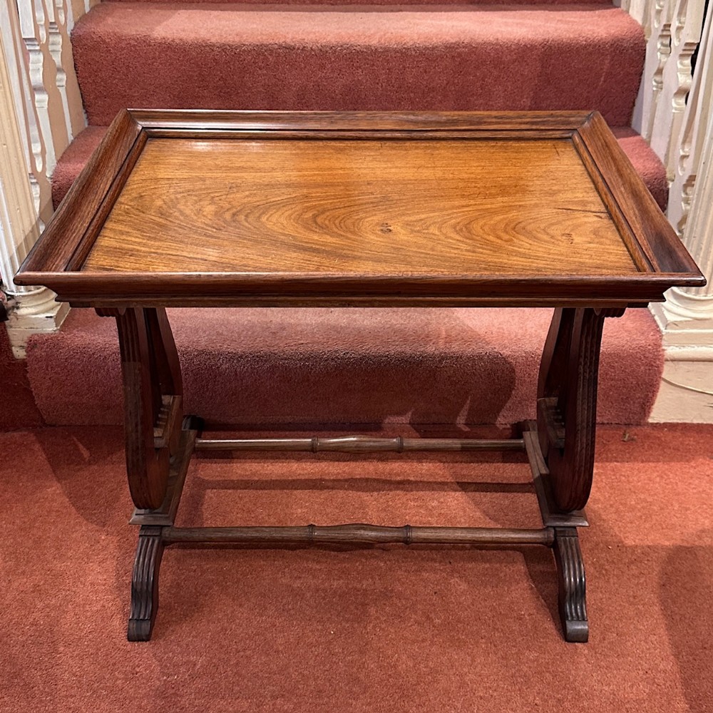 19th century rosewood Butlers Tray on Stand