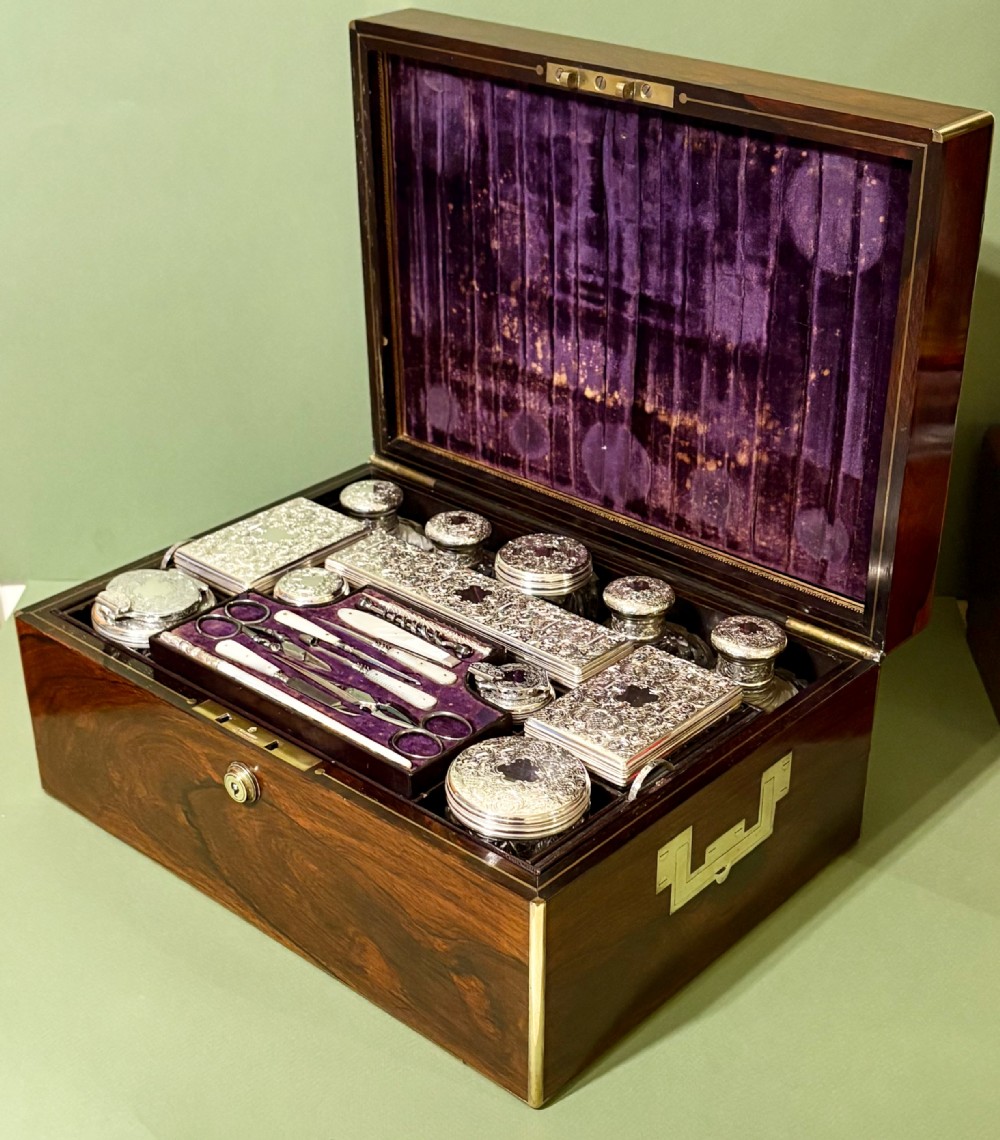 SUPERB DRESSING & JEWELLERY CASE BY EDWARDS
