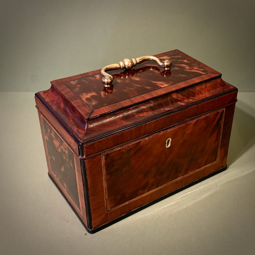 RARE 18TH CENTURY TORTOISESHELL CADDY View III