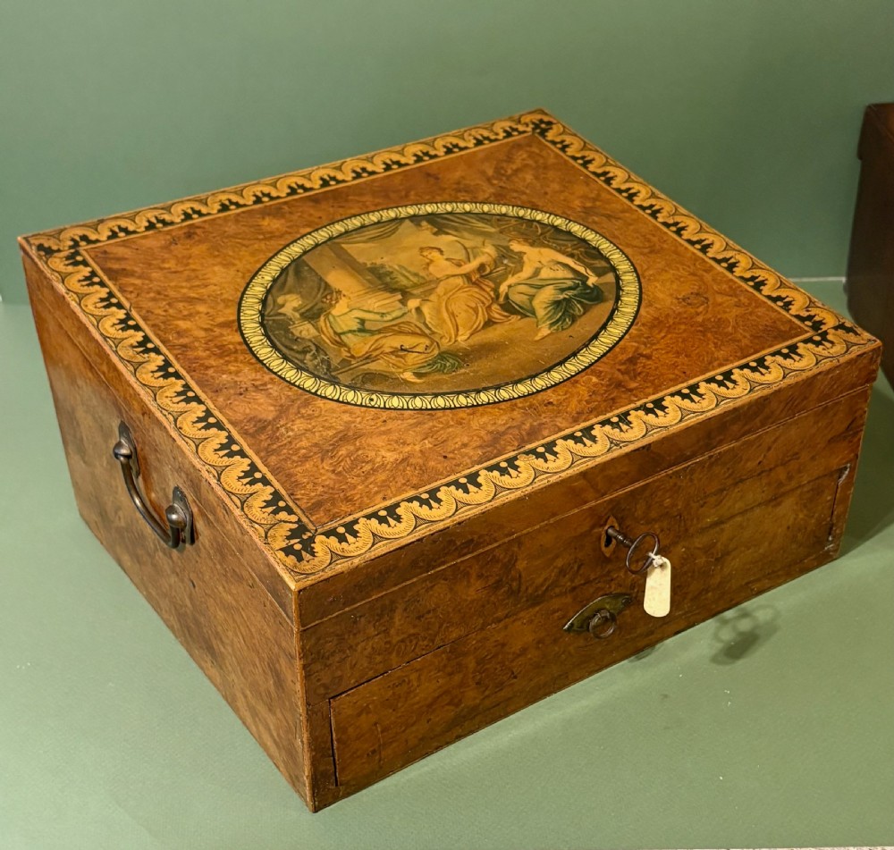 RARE EARLY TUNRBIDGE SEWING/WRITING BOX