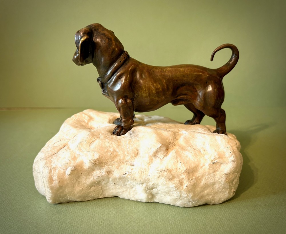 A CHARMING BRONZE DACHSHUND View III