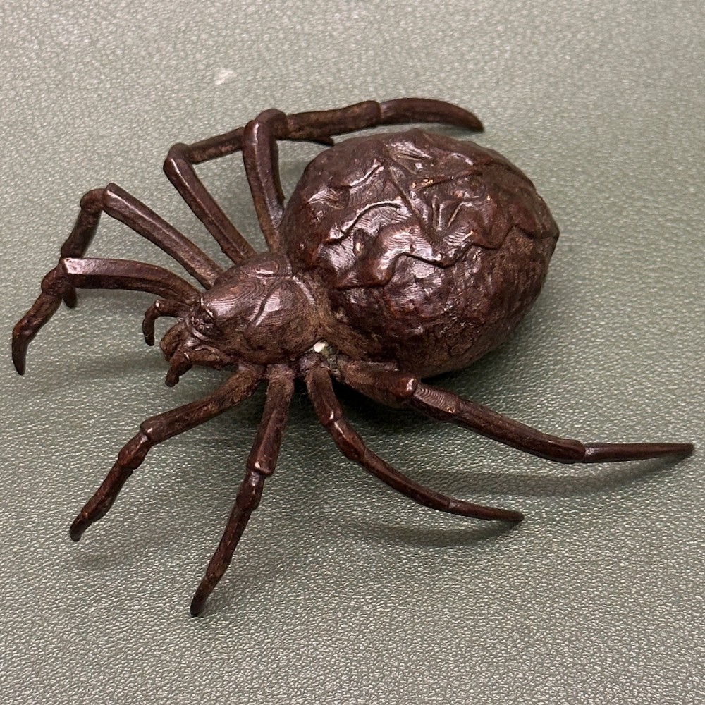 19th century (Meiji period) Japanese bronze Tarantula type Spider