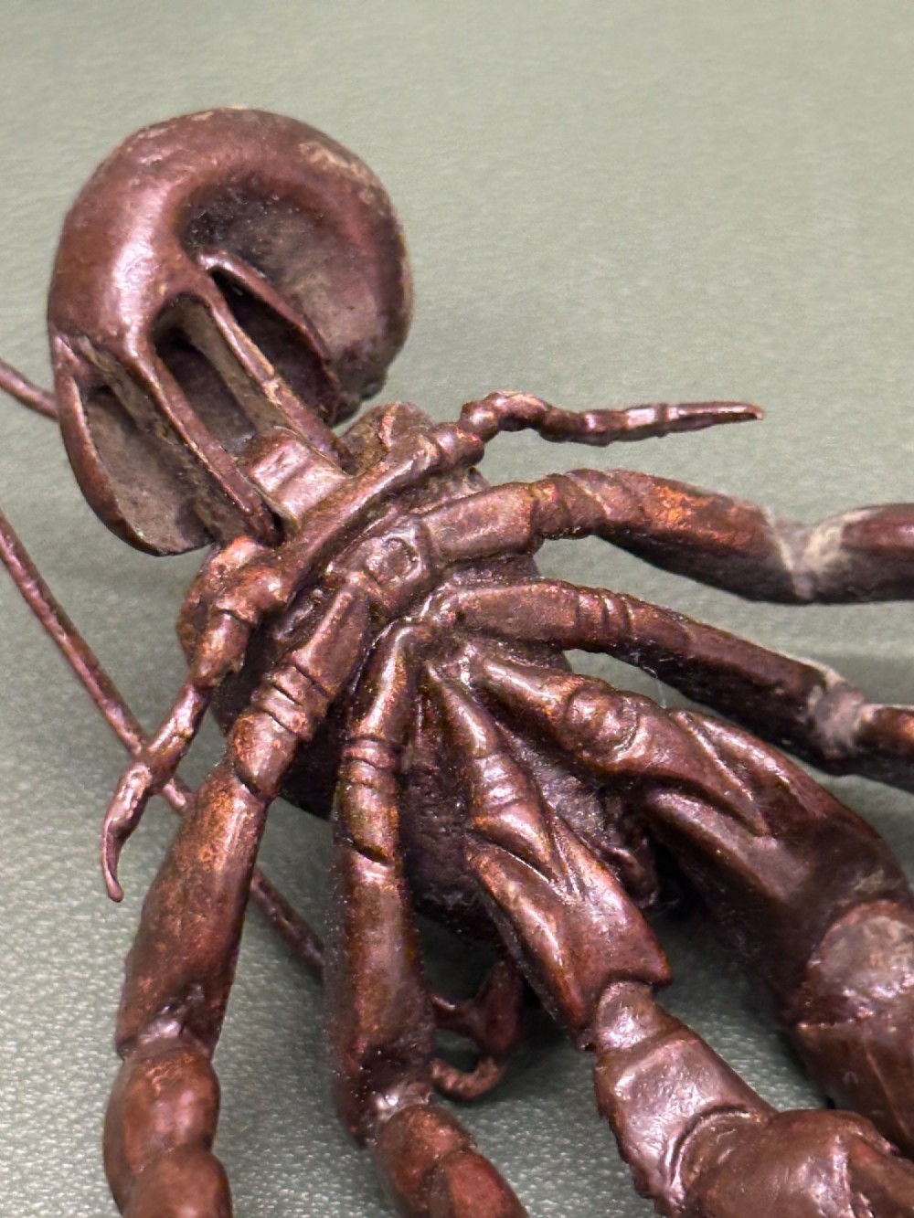 A Meiji period Japanese articulated Bronze Hermit Crab, c.1900 View IV