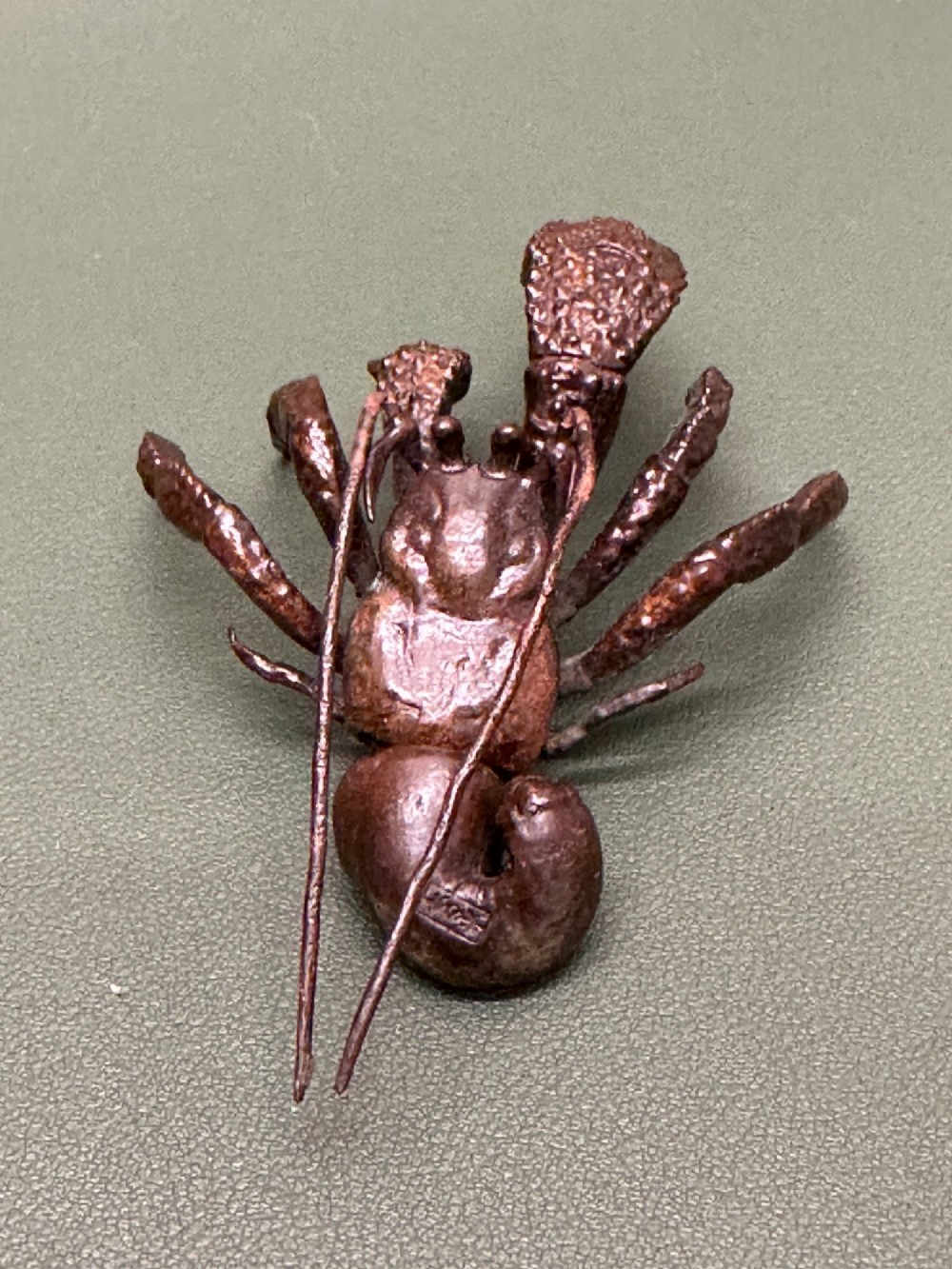 A Meiji period Japanese articulated Bronze Hermit Crab, c.1900 View XI