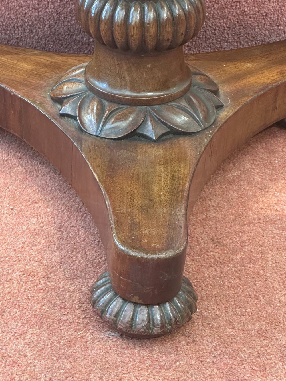 William IV mahogany height-adjustable leather Music Stool View IV