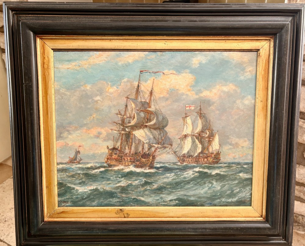 "ON THE WAY TO TRAFALGAR" BY BERNARD GRIBBLE