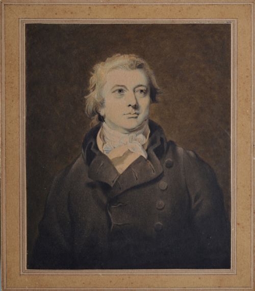 WATERCOLOUR BY EDWARD FRANCIS BURNEY PORTRAIT OF CHARLES PARR BURNEY DD PAINTED C18111821