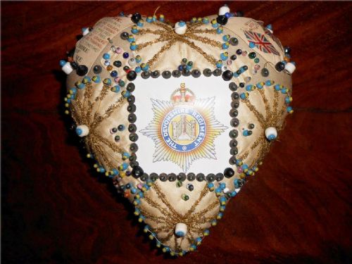 First World War Sweetheart Pincushion, Devonshire Regiment